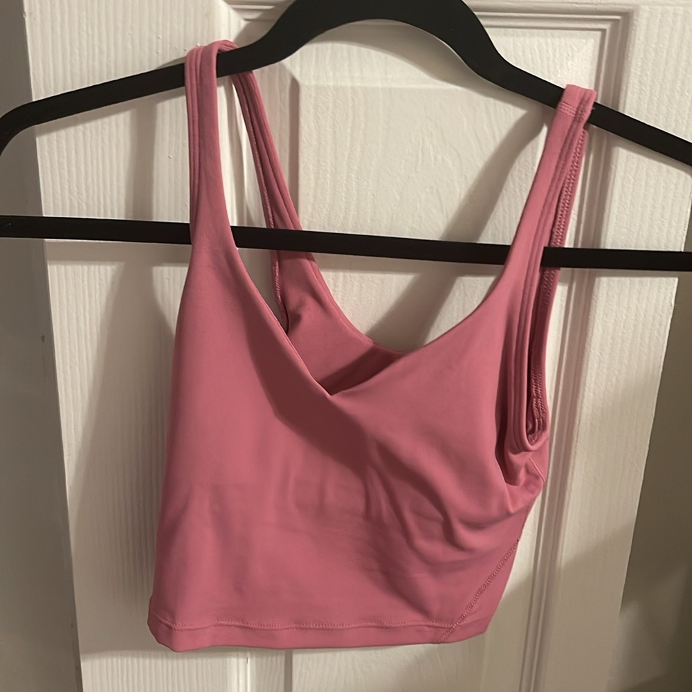 pink blossom align tank size 0, literally new just no tags